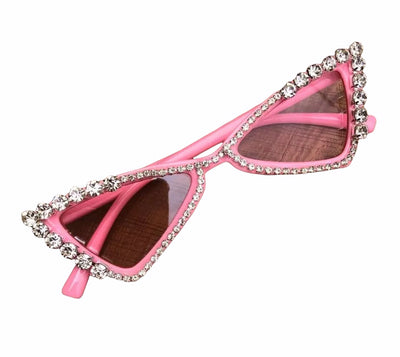 Cat eye diamond sunglasses