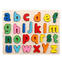 Wooden Learning Puzzle Letters/Numbers