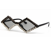 Diamond cat eye sunglasses