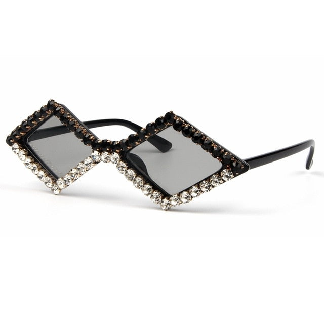 Diamond cat eye sunglasses