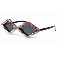 Diamond cat eye sunglasses