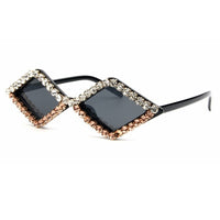 Diamond cat eye sunglasses